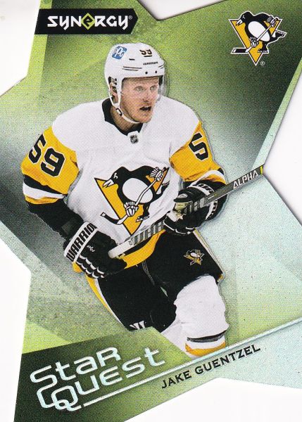 insert karta JAKE GUENTZEL 22-23 Synergy Star Quest Die-Cut číslo SQ-19